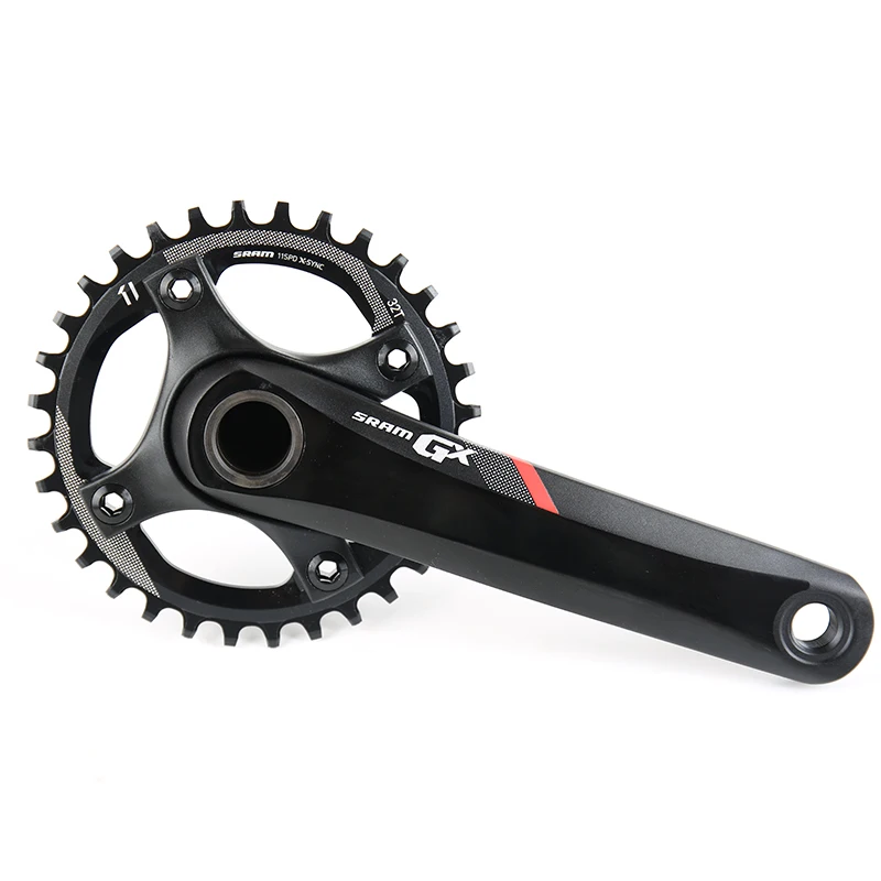 SRAM GX 1400 MTB Bicycle Bike Crankset XSYNC 32T 170/175mm Boost B148 Black Red 94BCD GXP Fits 10 11 12 Speed | Спорт и развлечения
