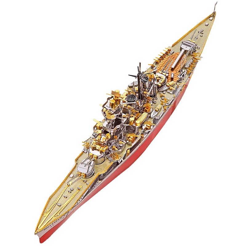 

Piececool KONGOU Battleship Boat Model 3D laser cutting Jigsaw puzzle DIY Metal model Nano Puzzle Kids Educational Puzzles Toys