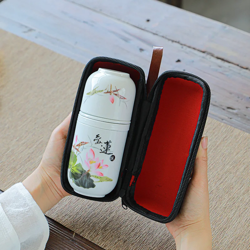 Портативный один чайник две чашки простой чайная чашка керамический маленький