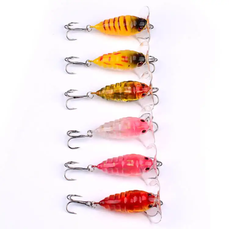 

6 шт., 4,2 г/4 см, приманка для окуня