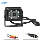 Камера заднего вида Автомобильная DIYKIT, Водонепроницаемая ИК-камера заднего вида с функцией ночного видения, RCA4PIN, DC 12-24 В, CCD