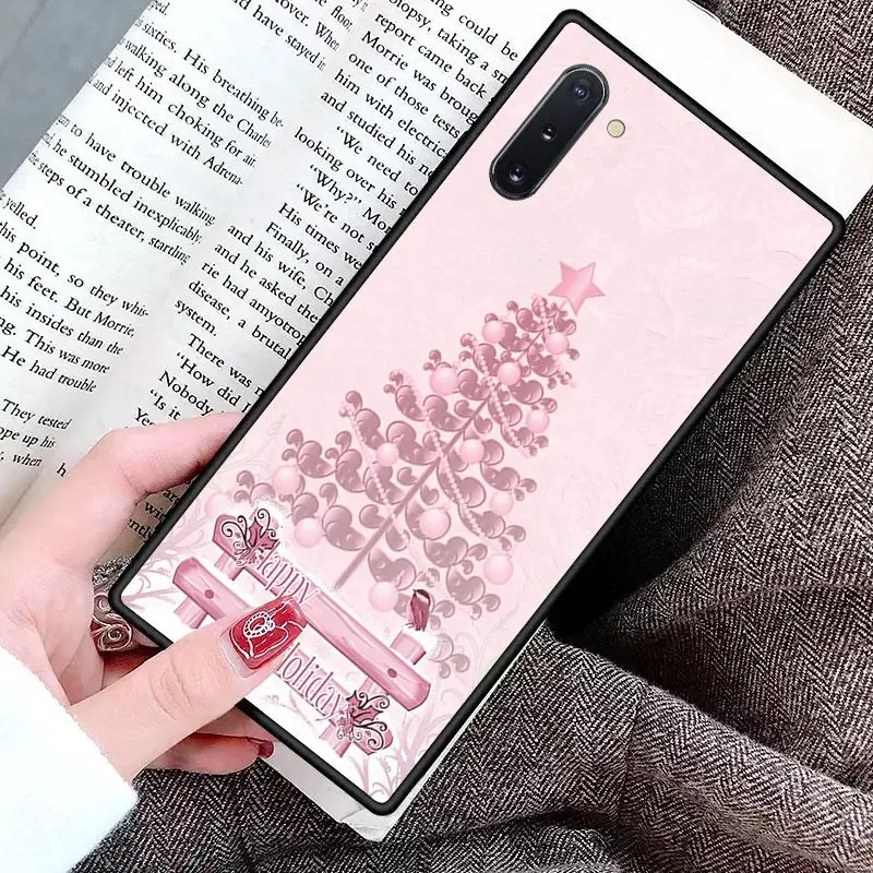 Чехол для телефона с Рождеством черный мягкий кейс чехол samsung обратите внимание