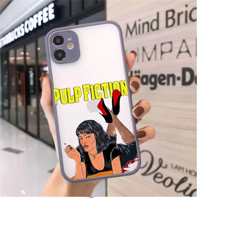 

Greatest movie ever made Pulp Fiction Phone Cases matte transparent For iphone 7 8 11 12 plus mini x xs xr pro max cover