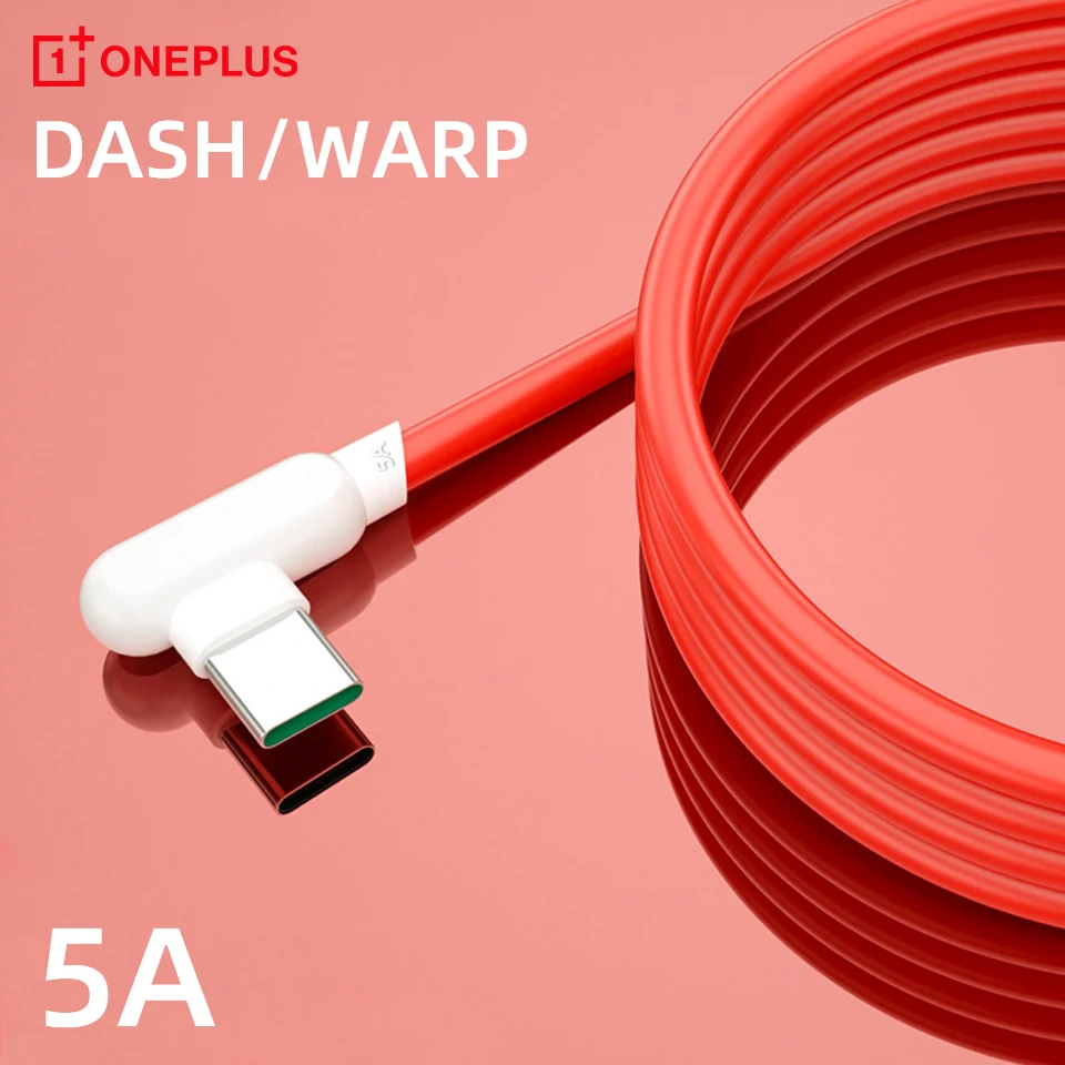 5A Быстрая зарядка для Oneplus 8T 7T 8 7 Pro Warp Dash Charge 90 градусов USB C кабель игры One Plus Nord 6T 6 5T 5 шнур|Кабели мобильных