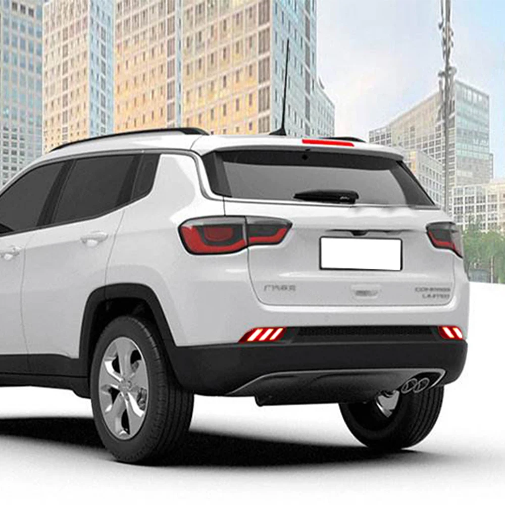 Автомобильная проблесковая 2 шт. Светодиодный отражатель светильник для Jeep Compass