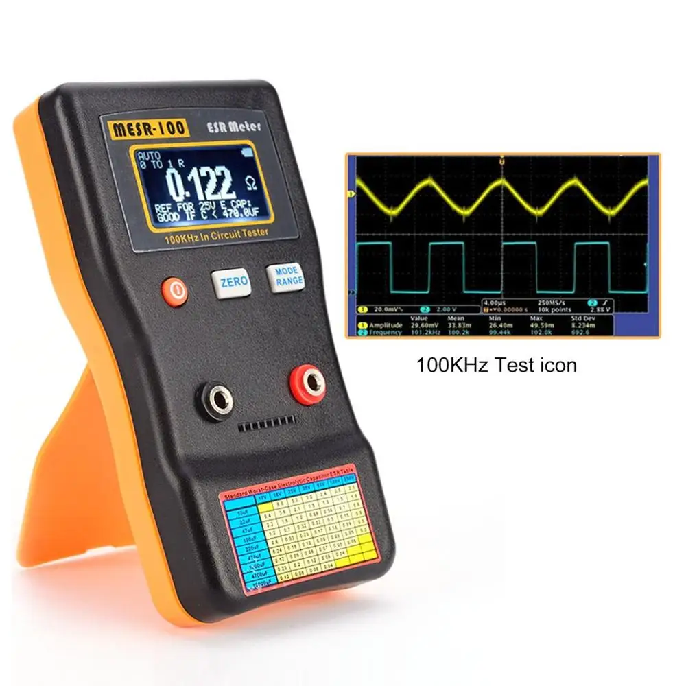 MESR-100 ESR Capacitance Meter Ohm Professional Measuring Resistance Capacitor Circuit Tester | Инструменты