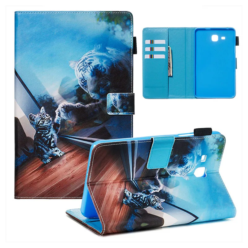 Tab A A6 T285 чехол для Samusng Galaxy 7 0 дюймов 2016 T280 искусственная задняя крышка флип-чехол