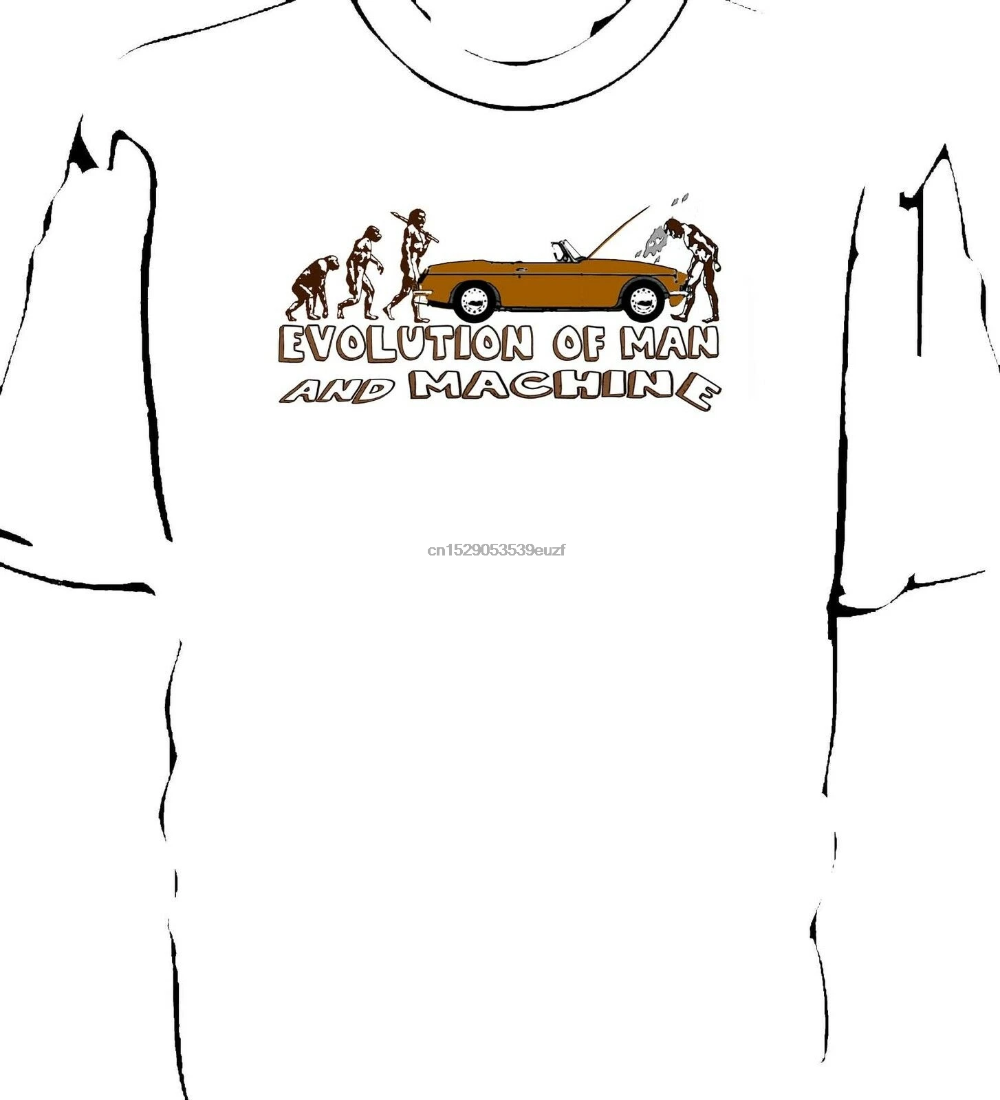Футболка-раскладушка Mgb Roadster Evolution Of Man And Machine | Мужская одежда