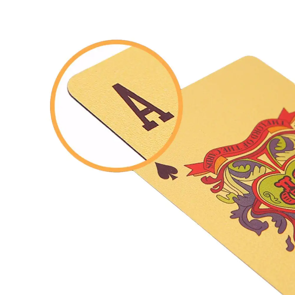 Инновационная Водонепроницаемая Золотая фольга для покера новая коллекция