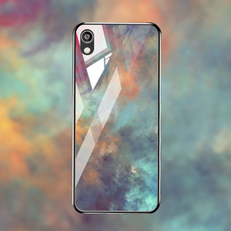 M070 Закаленное Стекло чехол для телефона для huawei Y5 Y6 PRO Y7 Y9 крышка Стекло чехол для huawei Y5 Y7 prime Y9 крышка - Цвет: M070