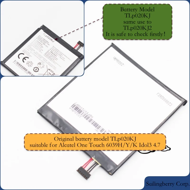 Оригинальный аккумулятор подходит для Alcatel TCL mobile 6039 H/Y/K Idol3 4 7 с моделью батареи