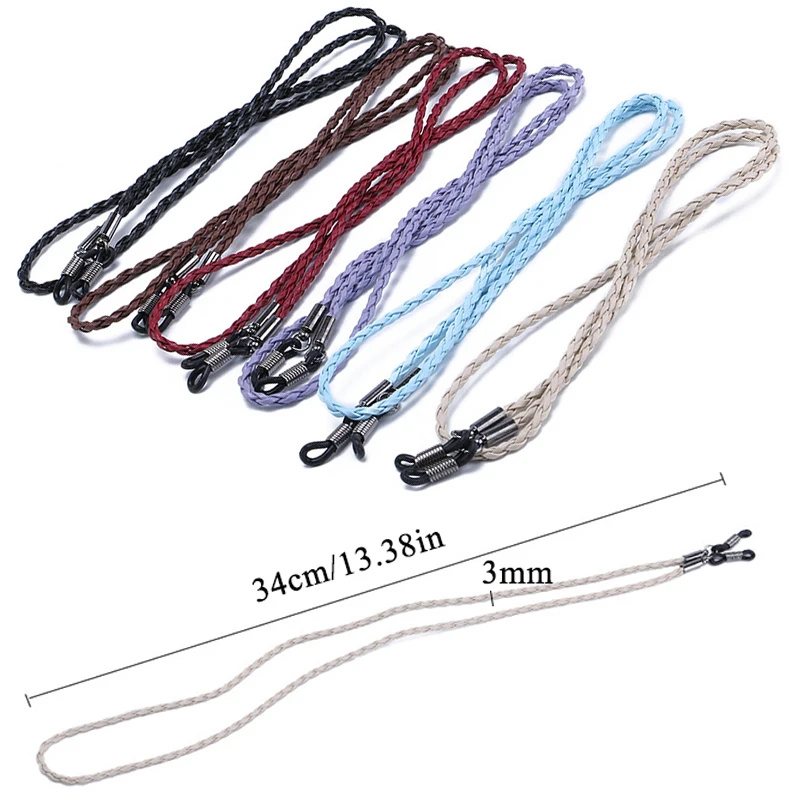 Высокое качество кожаный ремешок для очков веревка новый шнурок регулируемый