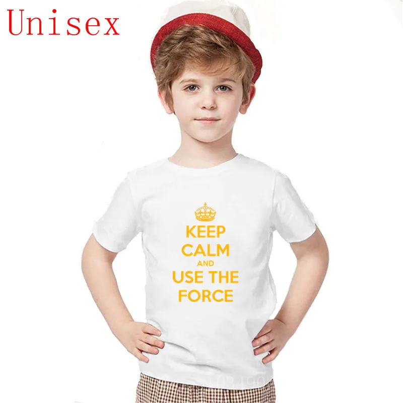 Новинка 2020 футболка с надписью keep calm and use the force мужская одежда из чистого хлопка