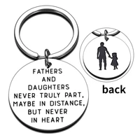 father day gifts father daughter keychain for dad fathers day back to school graduation gift for stepdad stepdaughter men father