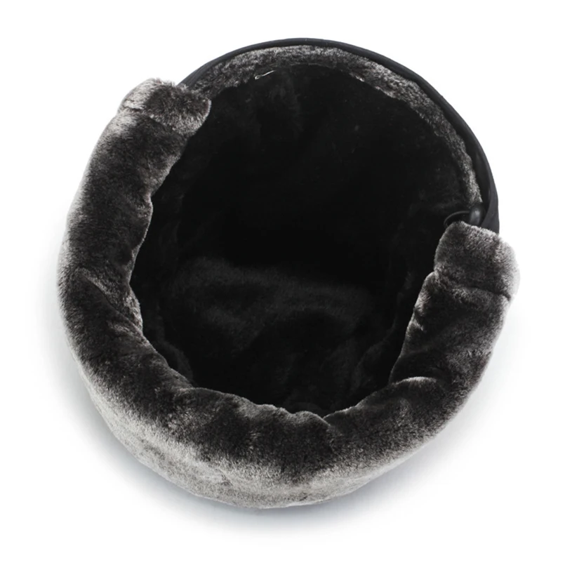 Мужские шапки-бомберы 2020 русская Толстая зимняя шапка меховая из ПУ со