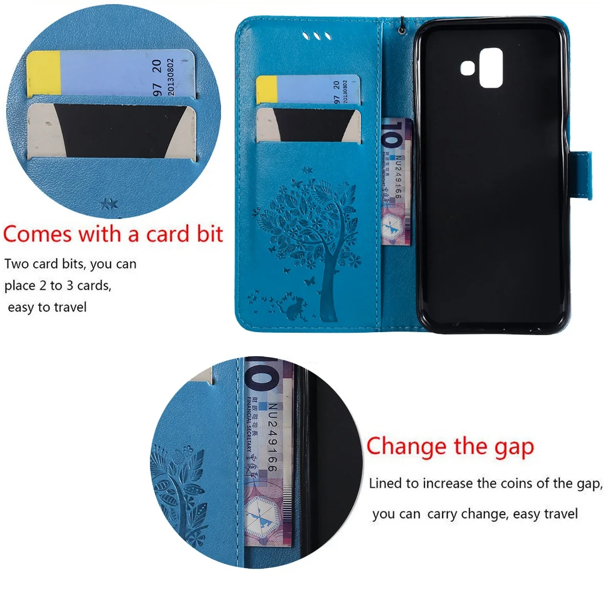 Чехол-Кошелек из искусственной кожи в стиле ретро с откидной крышкой для Huawei P Smart