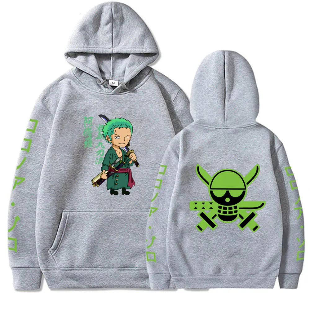 

Japanese Anime One Piece Roronoa Zoro Pullover Hoodie Long Sleeve Clothes