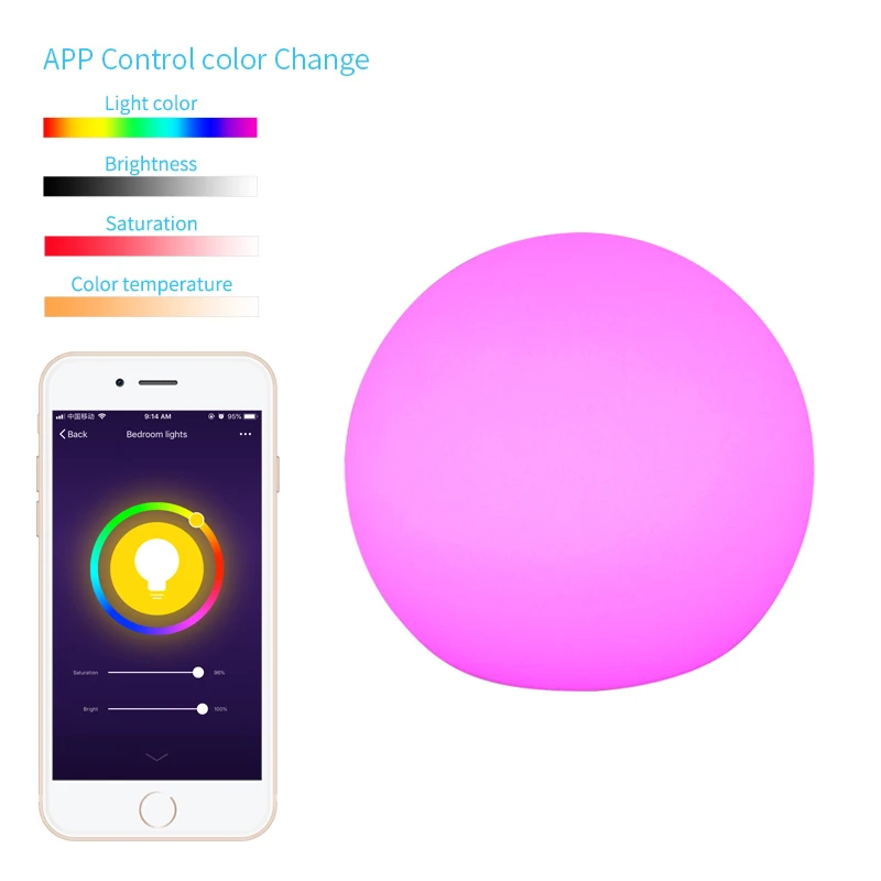 Умная Беспроводная Настольная лампа с регулировкой яркости Wi-Fi и управлением