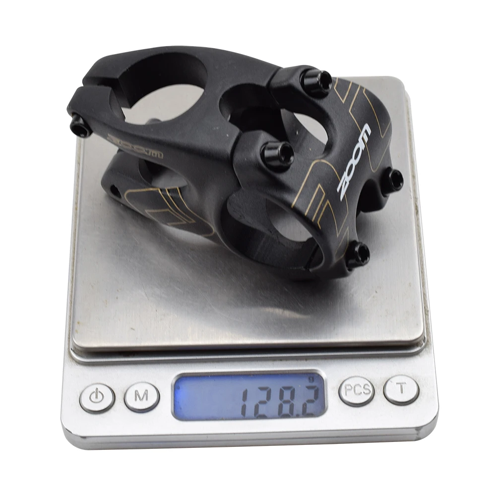 

ZOOM Bicycle Stem -12 Degrees Aluminum Alloy Mtb Road Mountain Bike DH AM FR 31.8x40mm Short Bicycle-Sterm Black