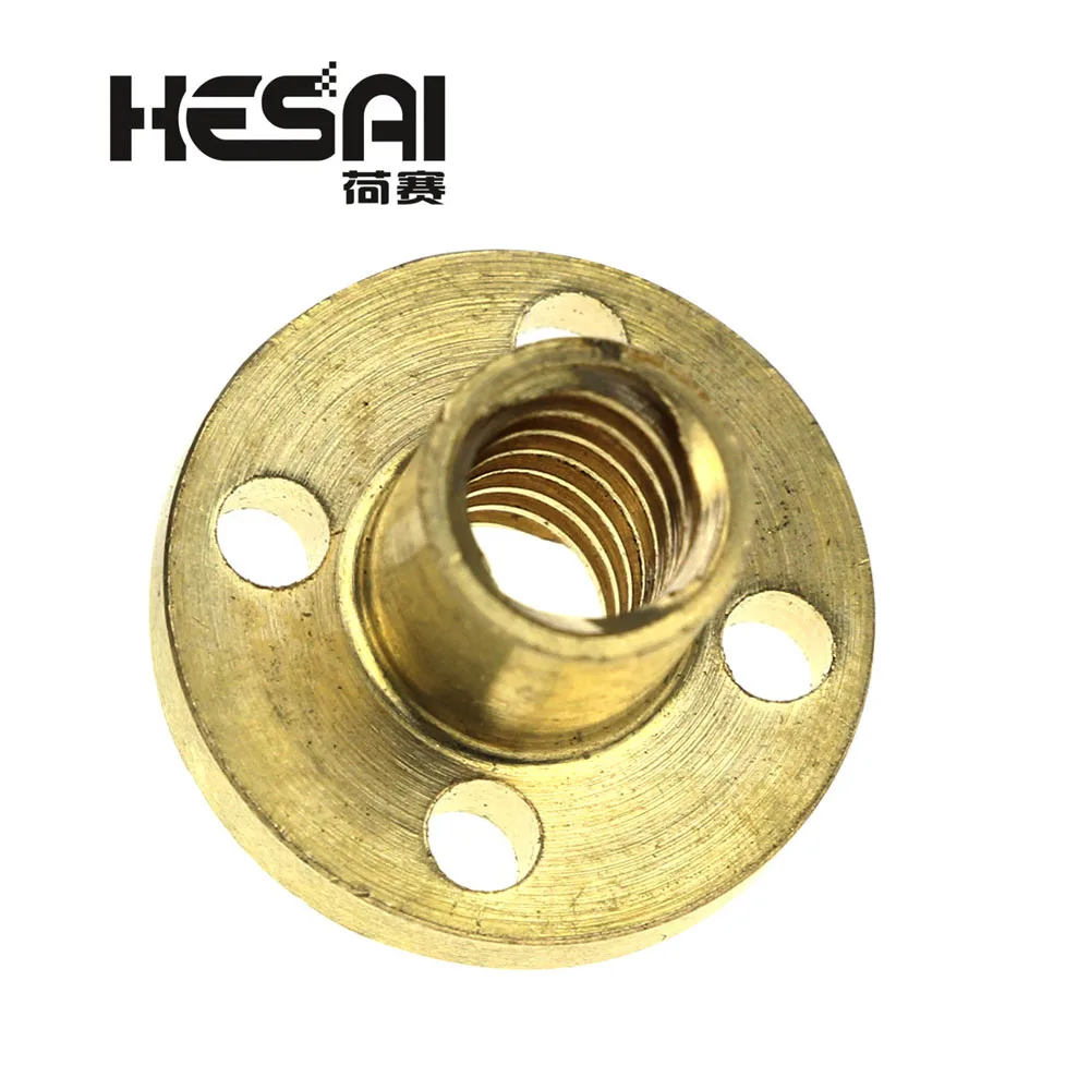 Детали для 3D принтера медная 8 мм трапециевидная гайка винта T8 гайки рельсовый