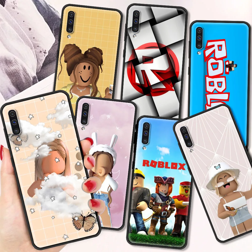 

Hot Robloxes Game Shockproof Cover for Samsung Galaxy A21S A50 A70 A51 A71 Luxury Soft for Galaxy A40 A30 A20 A10 Phone Case