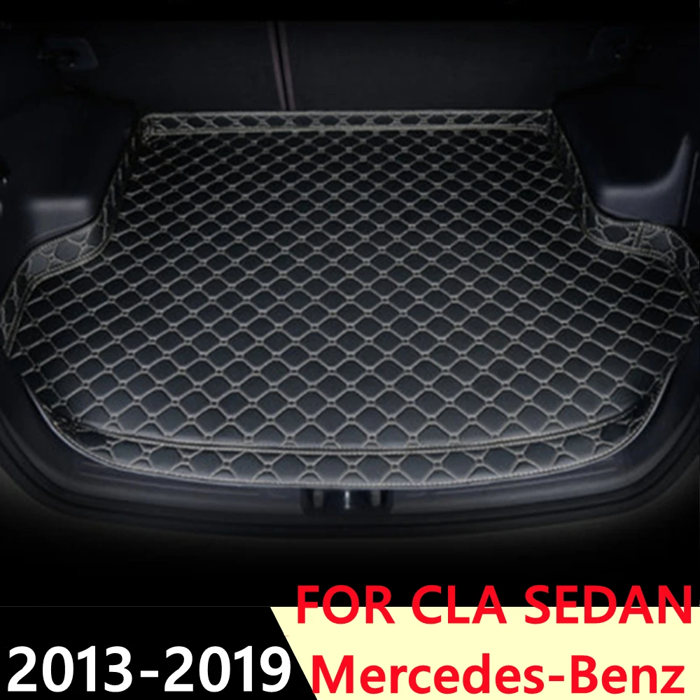 

SJ High Side Custom Fit All Weather Car Trunk Mat AUTO Rear Cargo Liner Cover Carpet Fit For Mercedes-Benz CLA Sedan 2013-2019