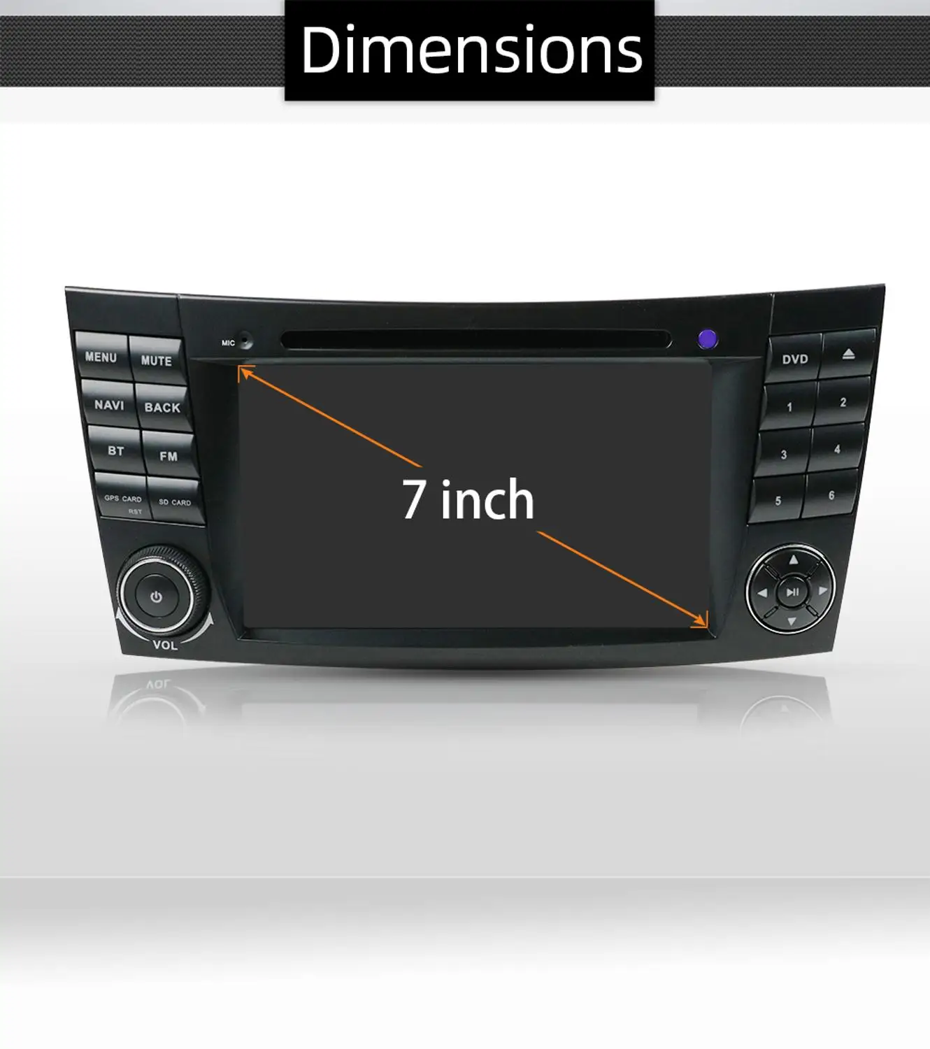 7 дюймов Android 10 0 автомобильный мультимедийный плеер для Mercedes Benz e-класс W211 E300 CLS/W219