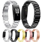 Ремешок для часов из нержавеющей стали для Fitbit inspire HR, умный Браслет, металлический ремешок для запястья для Fitbit inspire HR Correa
