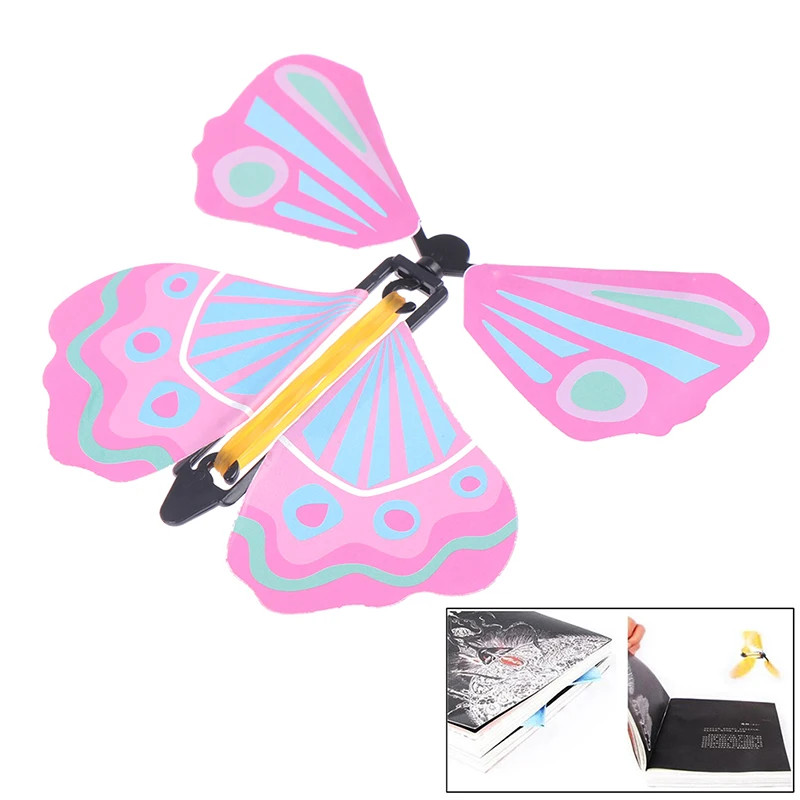 11x11 см Волшебные летающие игрушки трансформация Fly Butterfly реквизит трюки изменение