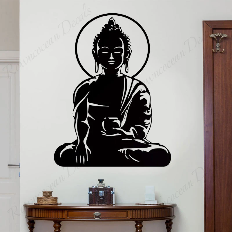 

Religion Buddha Pattern Wall Decal Sticker Home Decor Removable Art Vinyl Mural For Living Room Bedroom Wall Art Decoration 3B65