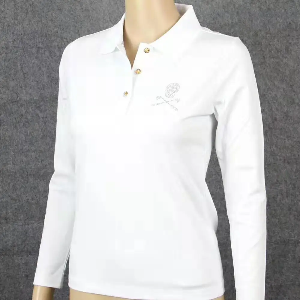 Новинка Осень леди Гольф Череп футболки для тренировок MARK LONA длинный рукав на