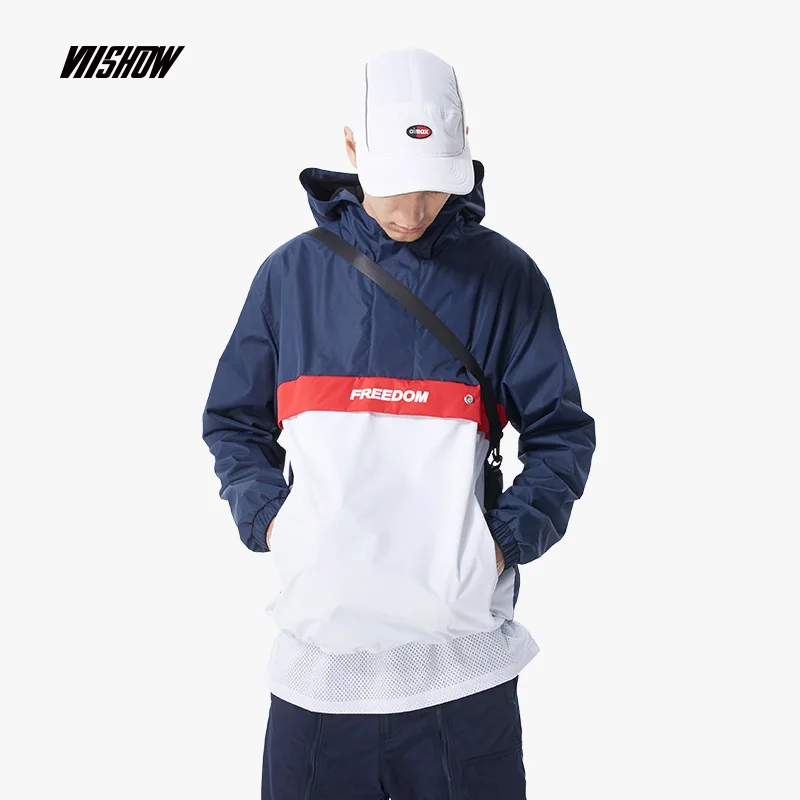 VIISHOW мужские ветровки новинка толстовки куртка для мужчин 2018 брендовая