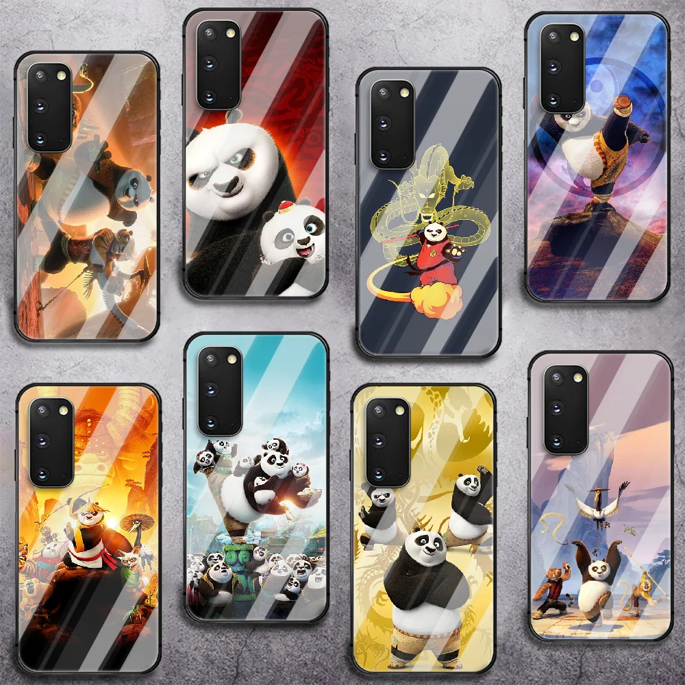 

Panda Kung Fu Cartoon Phone Tempered Glass Case Cover for Samsung Galaxy A M 12 20 21 30 31 40 50 51 52 70 71 72 E S Etui Bumper