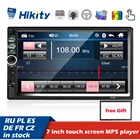 Автомагнитола HIkity 7018B универсальная, мультимедийный плеер с поддержкой MirrorLink, типоразмер 2 Din, для Nissan, Toyota, Lada, Kia, Suzuki, Ford