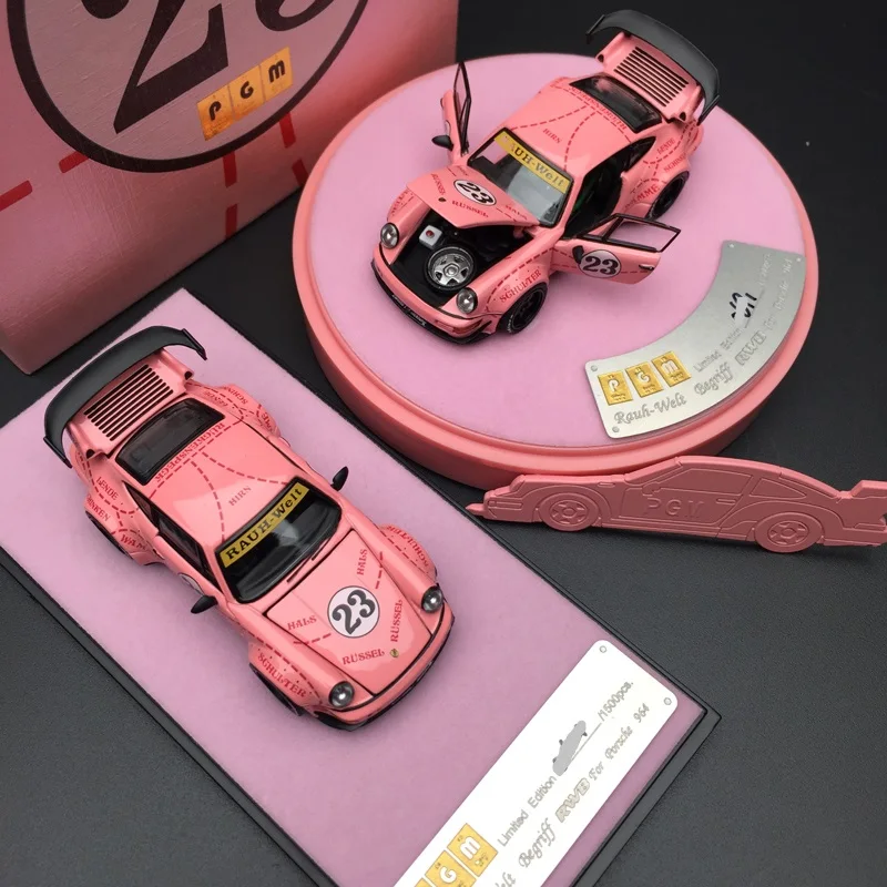 

PGM 1/64 RAUH-WELT из RWB» 964 Begriff #23 PinkPig литья под давлением модель автомобиля