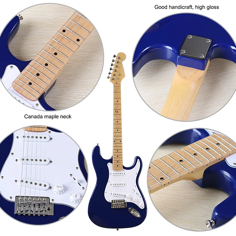 hochglanz elektrische gitarre 6 string rote gitarre elektrische feste linde korpus 39 zoll 22 bünde e gitarre mit kleine fehler free global shipp