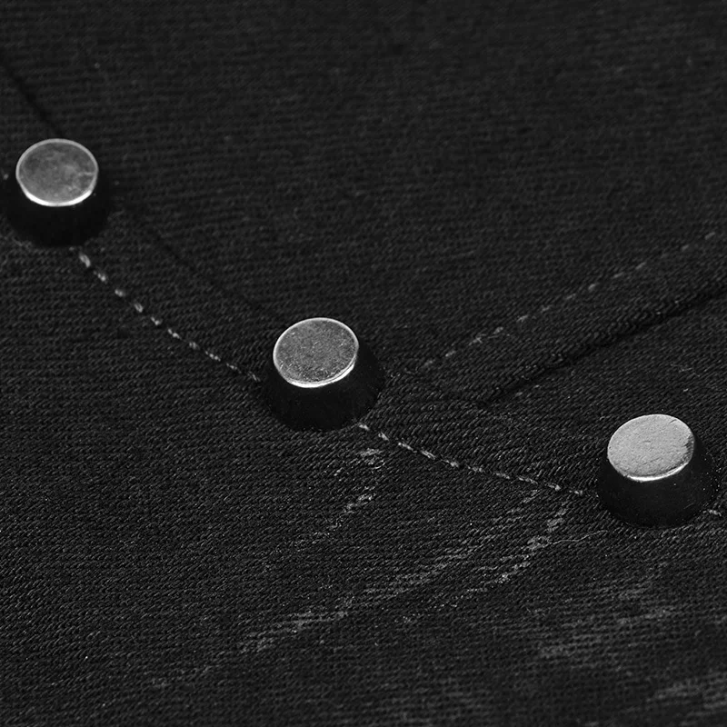 Punk Retro Streetwear Personality Long trousers Gothic Fashion Casual Rivet Skull Slim-Fitting Women Pants Punk Rave WK-331XCF