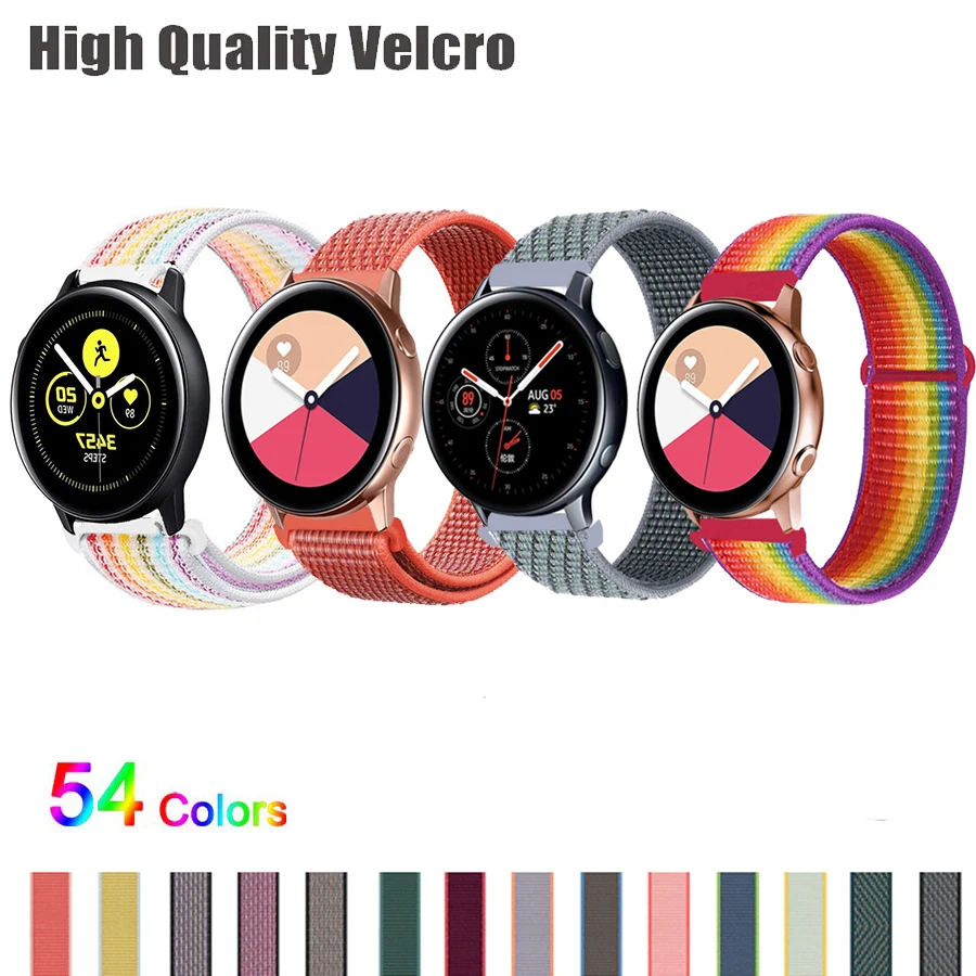 

Sport Nylon Loop Band Wrist for Samsung Galaxy Watch Active 2 40mm 44mm for Gear Sport /Galaxy Watch 42mm 20mm 22mm