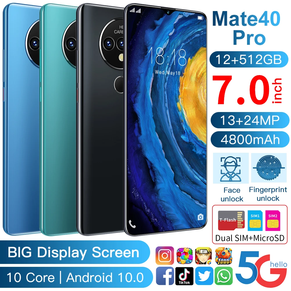 

Mate40 Pro, 4800 , 7,0 , 12 + 512 , Snapdragon 888, 13 , 24
