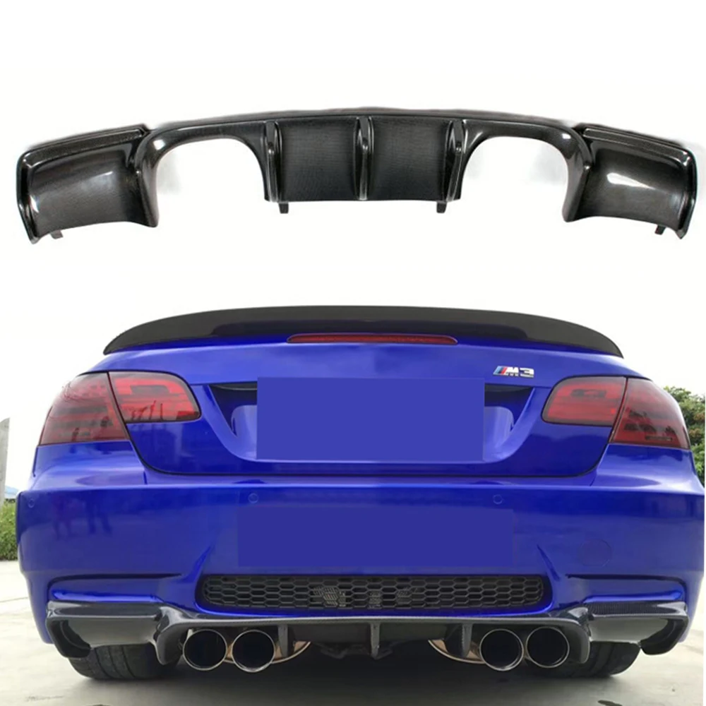 E92 задний бампер из углеродного волокна Автомобильный спойлер диффузор для BMW Coupe