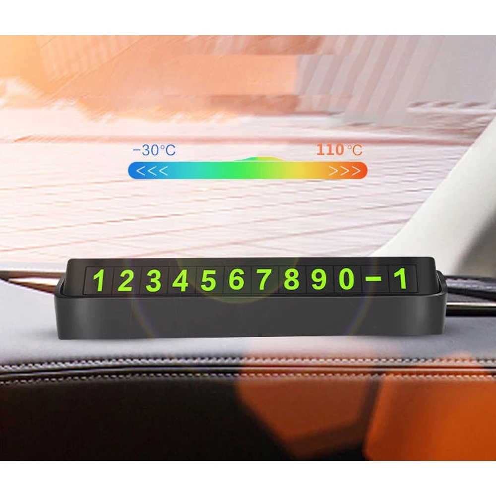

Car Temporary Parking Card Phone Number Card Plate Telephone Number Car Park Stop Autocar Accessories Car-styling