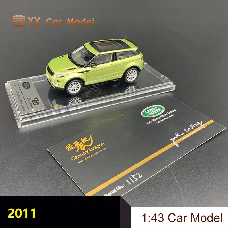 

Century Dragon оригинальная модель автомобиля 1:43 Land Rover Range Rover Evoque 2011 версия имитация модели автомобиля коллекция подарок