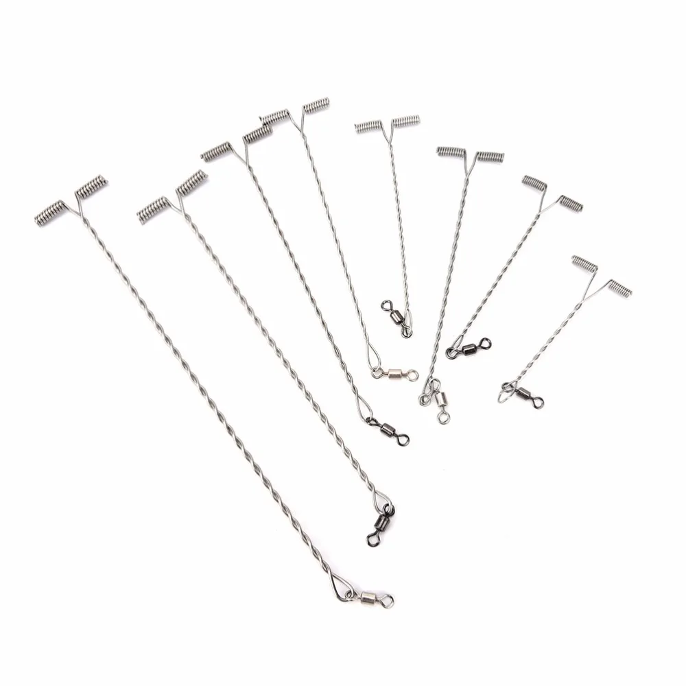 

20Pcs 5/6/9/10/12cm Wire Arms T Shape Fish Rig Branch Balance T-shape Twisted String Hook Fishing Tackle Accessories