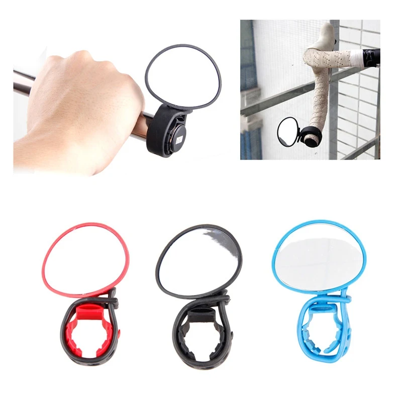 

Bicycle Electric Scooter Rearview Handlebar Mirrors 360-degree Rotation Cycling Rear View MTB Handle Rearview Mirror Accessory