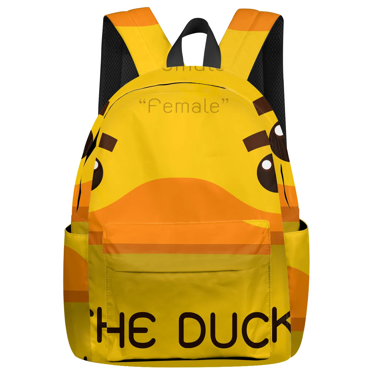 Мультяшный маленький рюкзак в виде желтой утки для студентов колледжа ноутбука