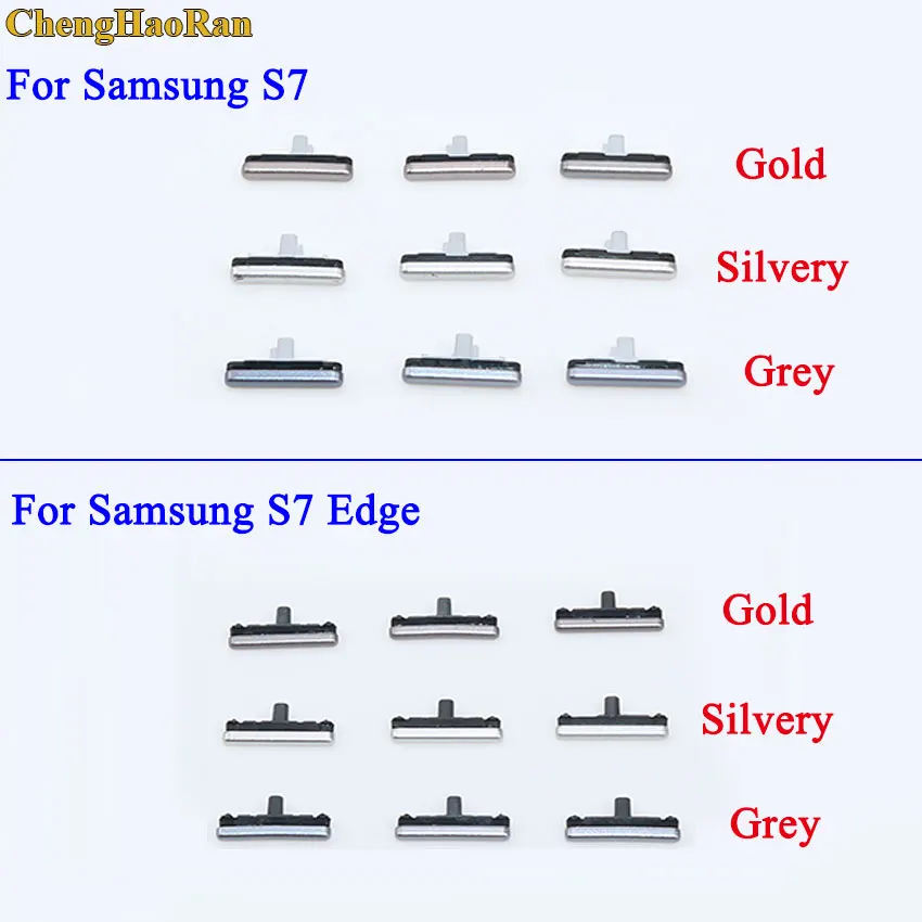 

ChengHaoRan Side Button For Samsung Galaxy S7 G930 / S7 Edge G935 Power On / Off +Up / Down Volume Button Key