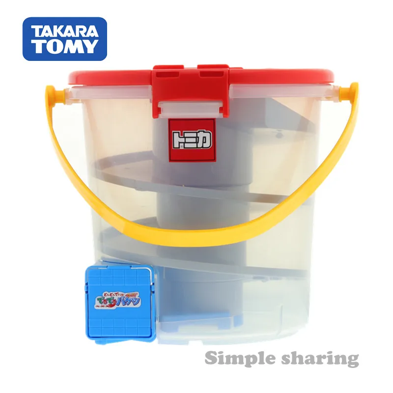 Takara Tomy Tomica вылезает ведро для миниатюрного автомобиля с спиральным наклоном |
