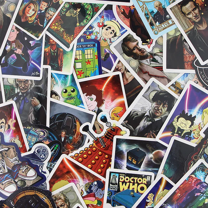 Patchfan 48 шт. doctor who ПВХ водонепроницаемые наклейки для скрапбукинга багаж скейтборд телефон ноутбук мото велосипед настенная гитара A2364