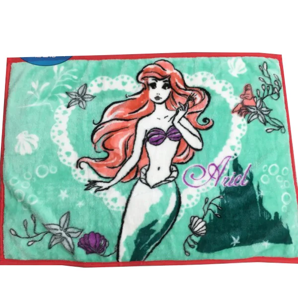 Mermaid 300g Дисней мультфильм Минни Микки Маус Ститч Винни автомобиль одеяло с человеком пауком бросок 70x100 см летнее одеяло s для ребенка на кровать кроватки - Цвет: Mermaid 300g