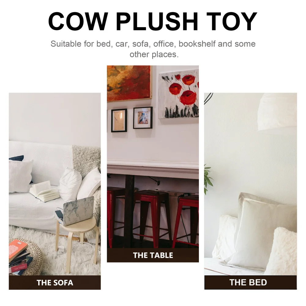 

1Pc Ox Year Mascot Doll Plush Cow Doll Plaything Festival Stuffed